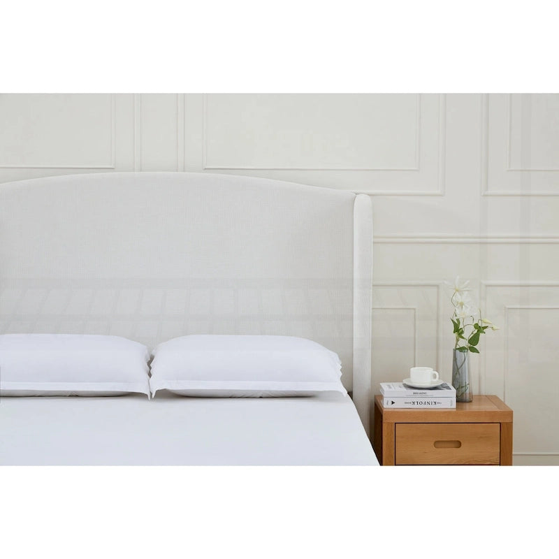 Minimalist Wingback Upholstered King Bed for Dreamy Sleep and Stylish Bedroom