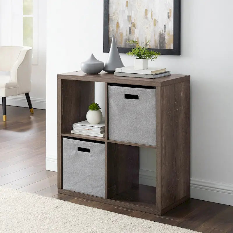 Four Cube Storage Cabinet - 30 - Gray