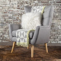 Grey High Back Wingback Chair - 32.5"