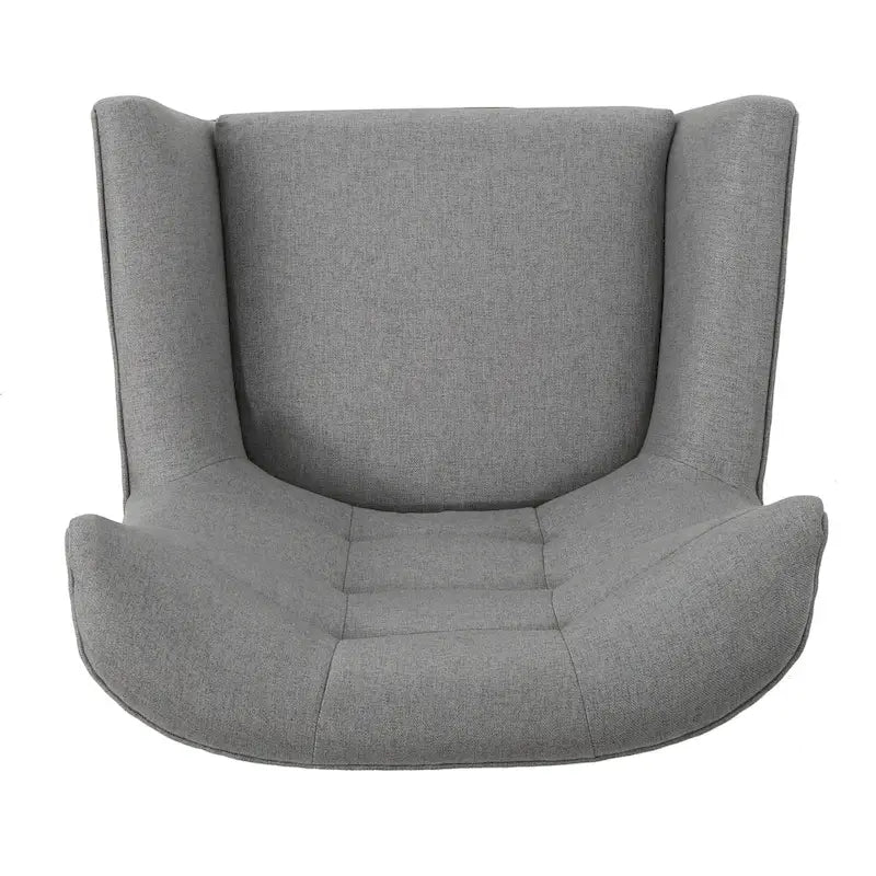 Grey High Back Wingback Chair - 32.5"