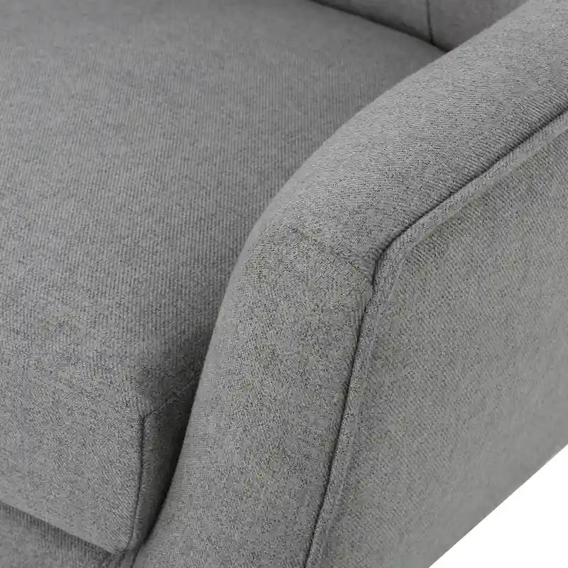 Grey High Back Wingback Chair - 32.5"