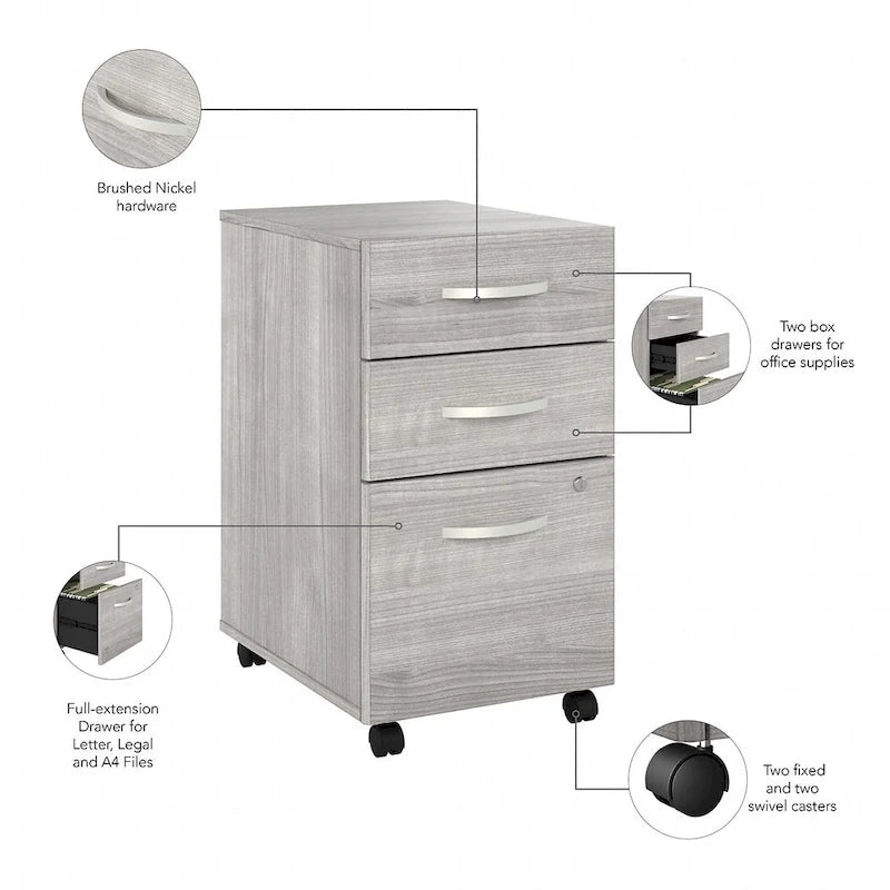 Studio A 60W Computer Desk with Drawers by Bush Business Furniture