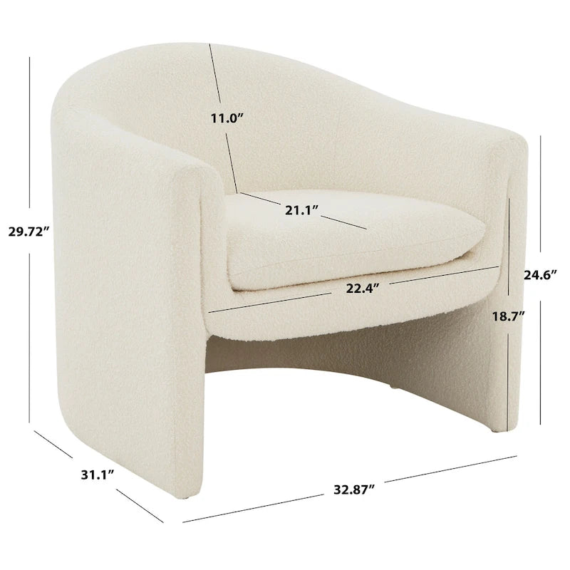 Upholstered Accent Chair - 33W x 31D x 30H