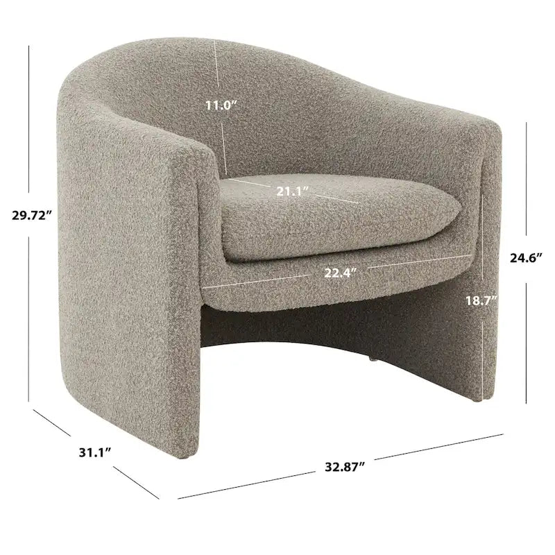 Upholstered Accent Chair - 33W x 31D x 30H