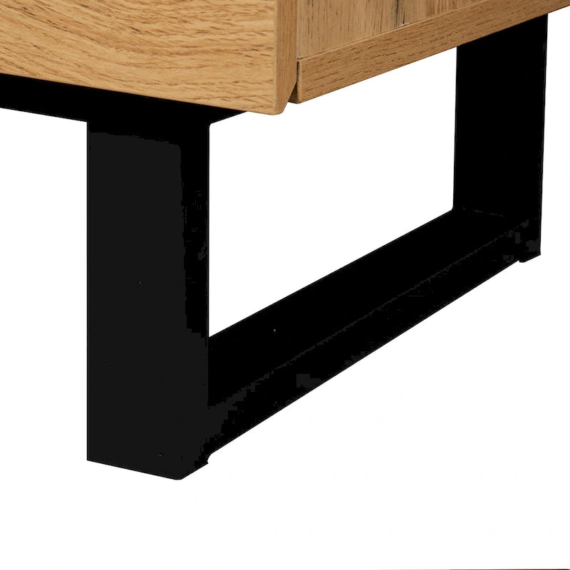 Modern TV Stand for 80 TV with Double Storage Space