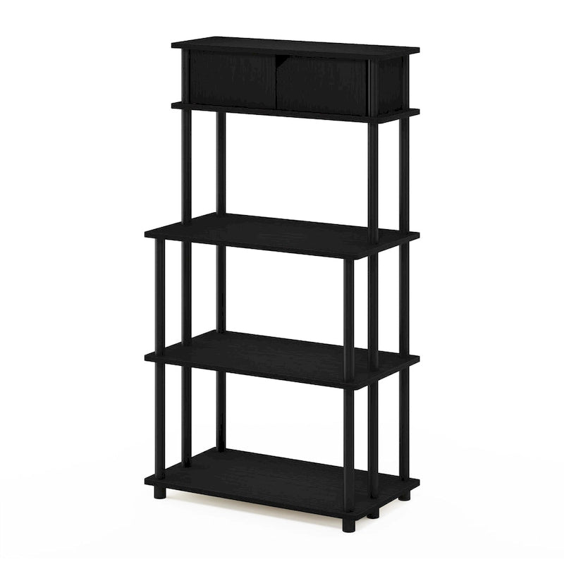 Furinno Turn-N-Tube Toolless Storage Shelf with Top Cabinet