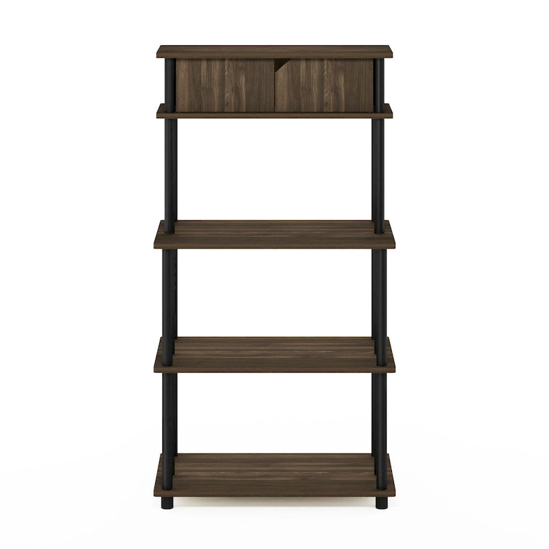 Furinno Turn-N-Tube Toolless Storage Shelf with Top Cabinet