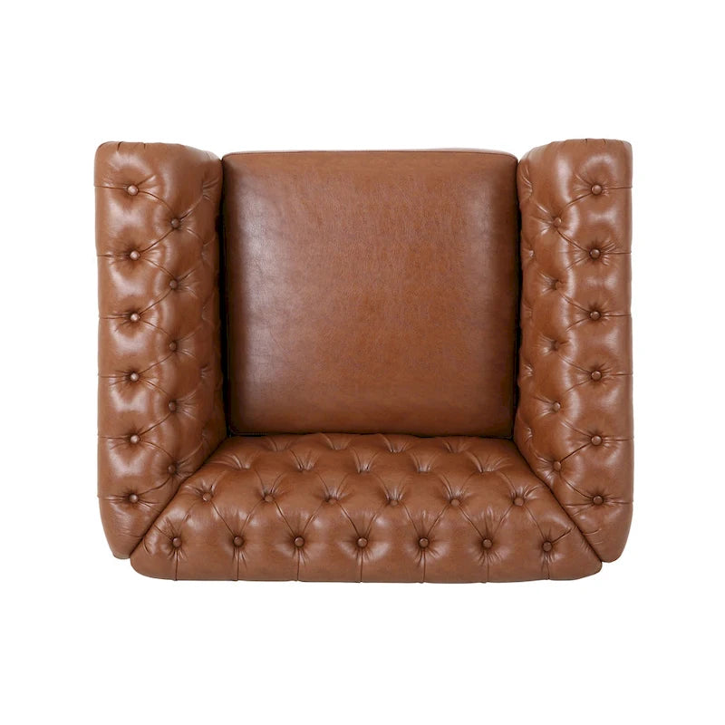 Silverdale Traditional Chesterfield Club Chairs (Set of 2) by Christopher Knight Home