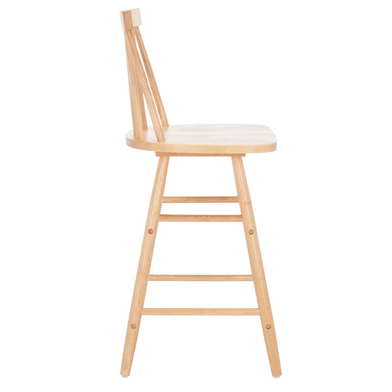Wood 25-Inch Counter Stool - 17W x 17D x 38H