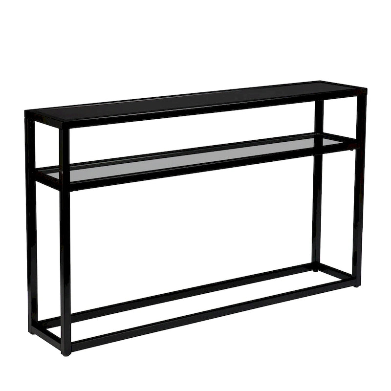 SEI Furniture Baldrick Modern 50 Long Console Table with Shelf