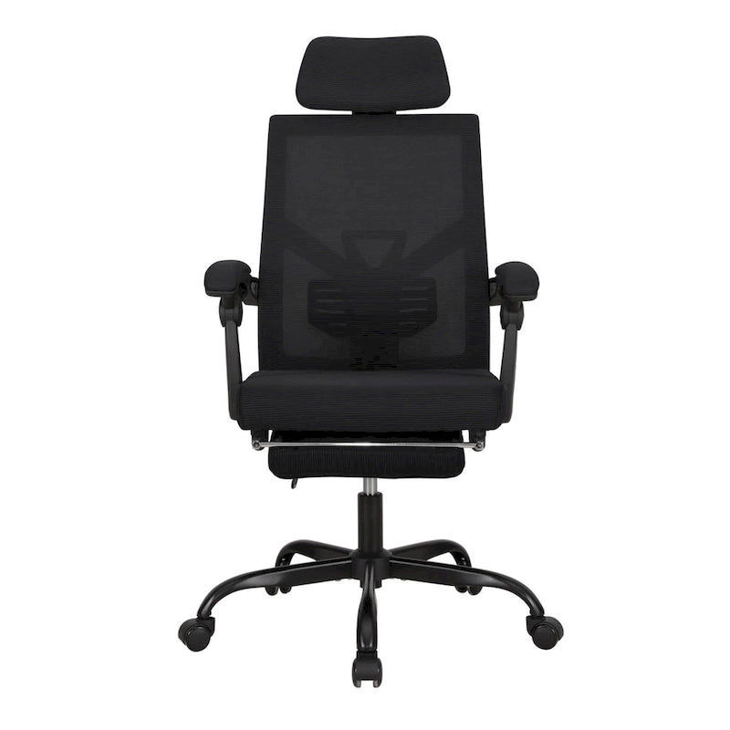 Office Chair With Foot Rest Ergonomic Swivel Mesh Task Office Chair