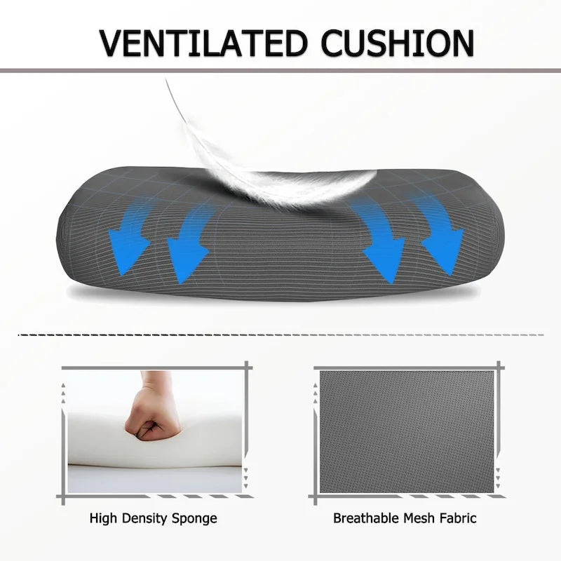 Office Chair With Foot Rest Ergonomic Swivel Mesh Task Office Chair