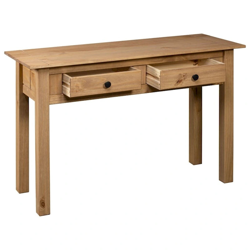 Console Table Entryway Side Table Solid Pine Wood - 43.3 x 15.7 x 28.3