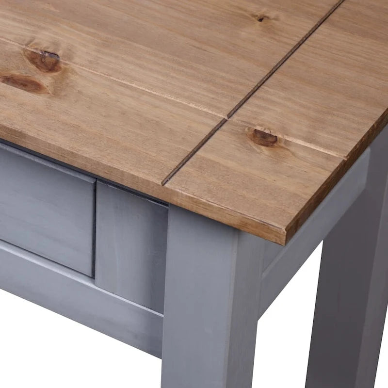 Console Table Entryway Side Table Solid Pine Wood - 43.3 x 15.7 x 28.3