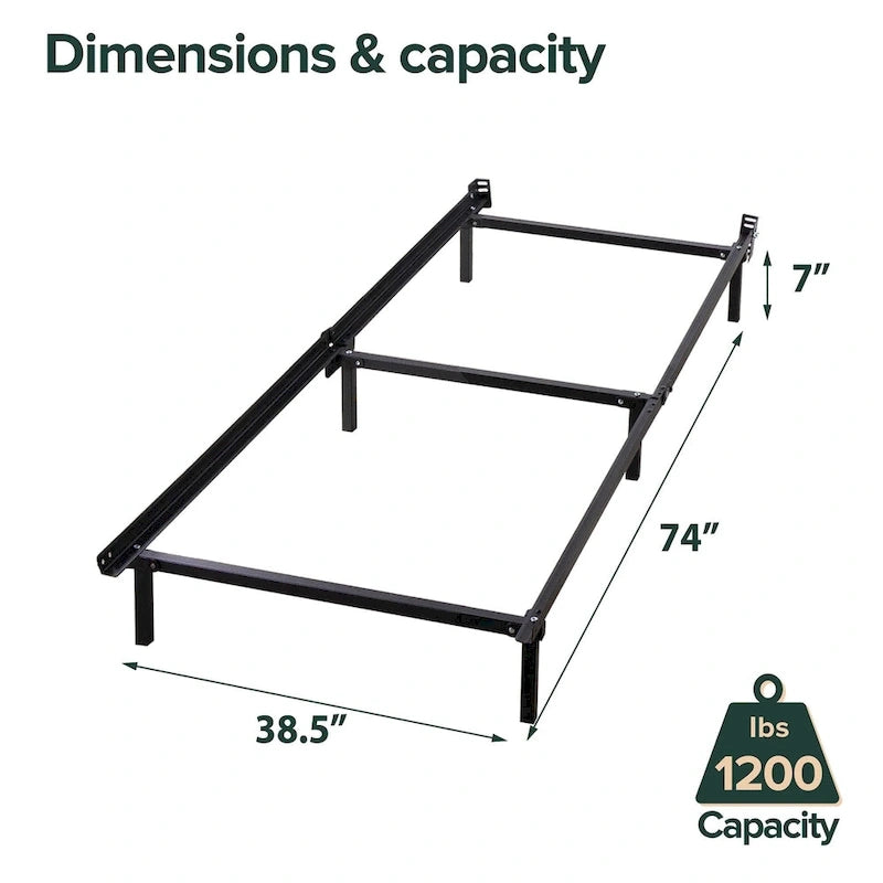 Priage by Zinus Compack 6-Leg Twin-Size Bed Frame