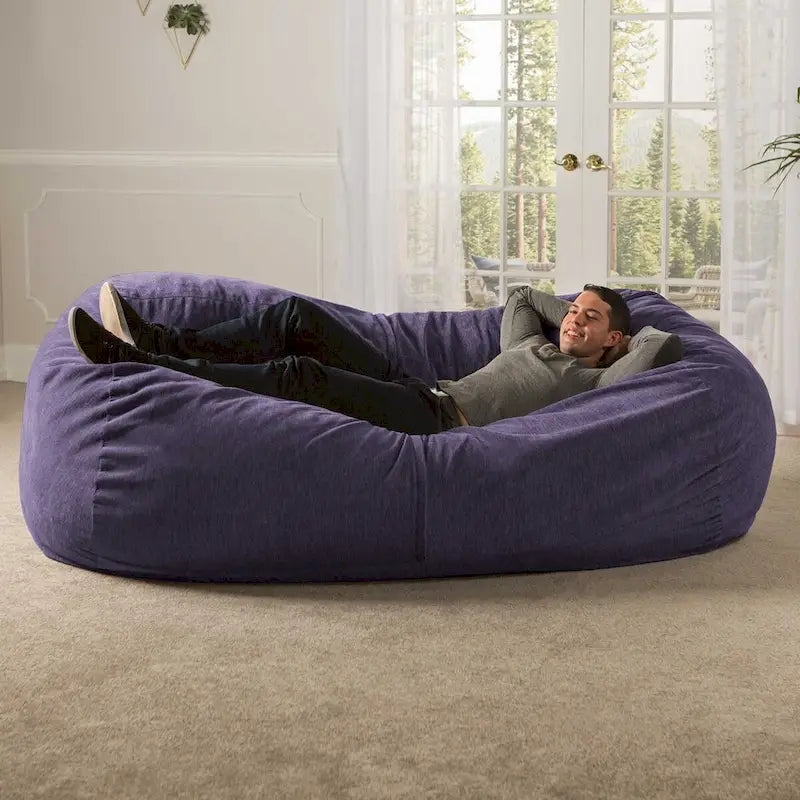 Jaxx 7 Foot Giant Bean Bag Sofa For Adults - Premium Chenille