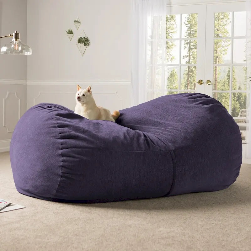 Jaxx 7 Foot Giant Bean Bag Sofa For Adults - Premium Chenille