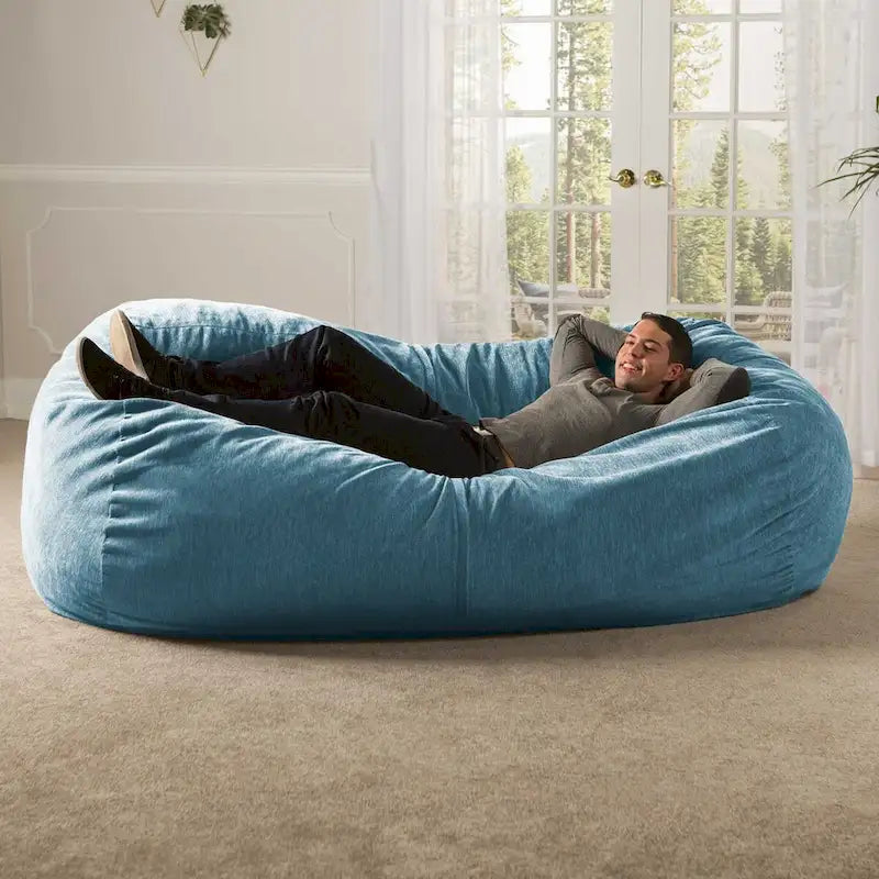 Jaxx 7 Foot Giant Bean Bag Sofa For Adults - Premium Chenille