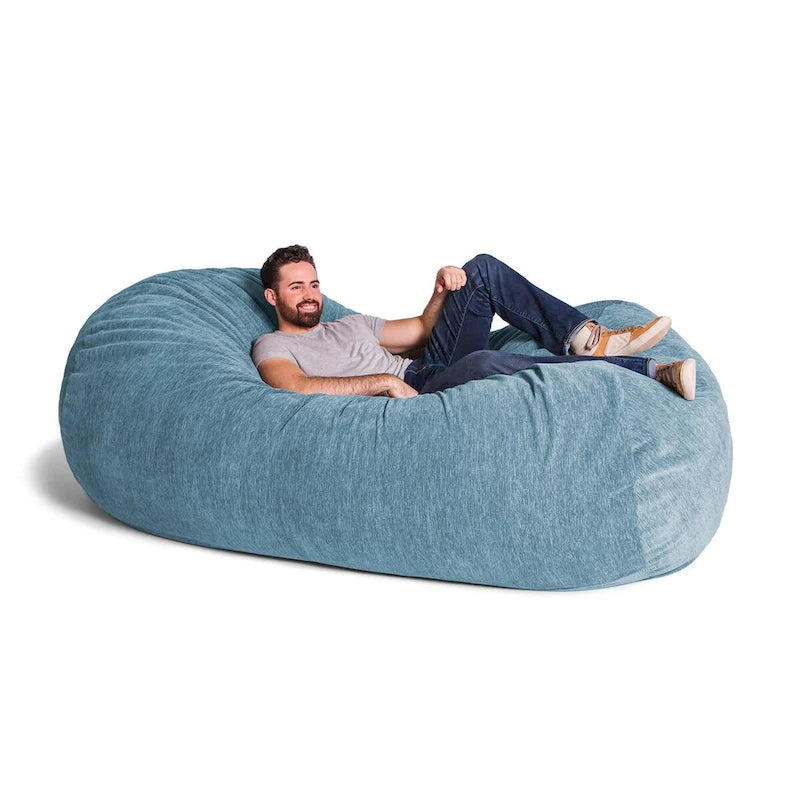 Jaxx 7 Foot Giant Bean Bag Sofa For Adults - Premium Chenille