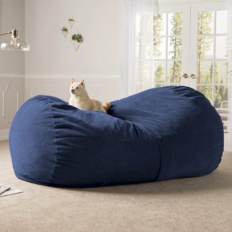 Jaxx 7 Foot Giant Bean Bag Sofa For Adults - Premium Chenille