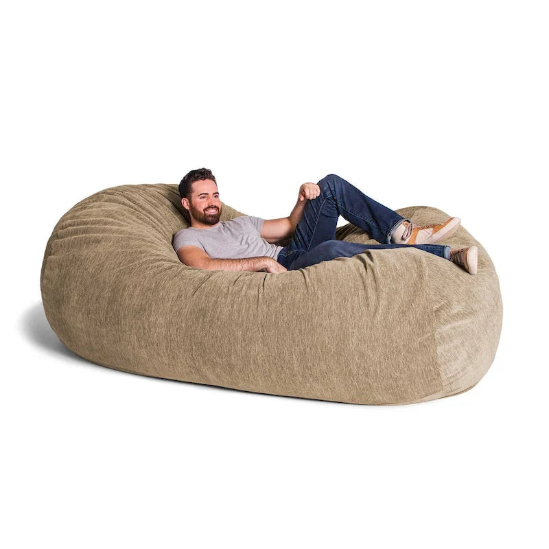 Jaxx 7 Foot Giant Bean Bag Sofa For Adults - Premium Chenille